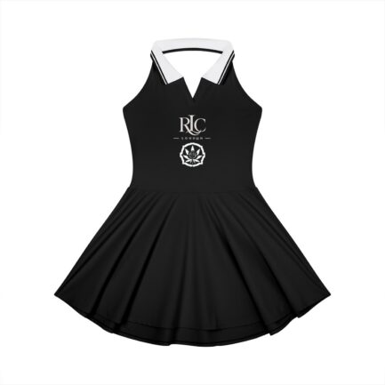 Sported Collared Halter A-Line Tennis Dress